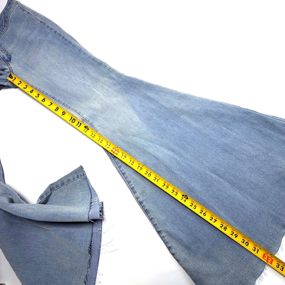 Free People We The Free Extreme Flare Bell Bottom Jeans 28 Boho - Picture 2 of 12